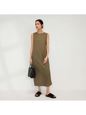 EVERLANE THE LINEN BIAS CUT DRESS